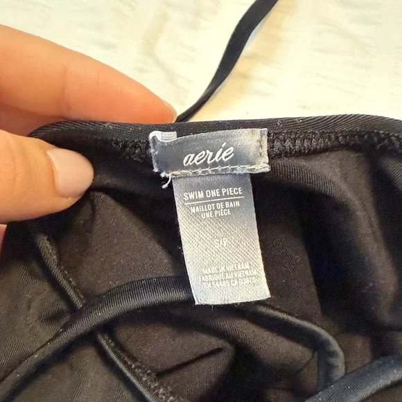 Aerie Black One-Piece Swimsuit - Picture 10 of 10
